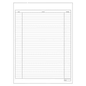 Exam Record Dental Chart Treatment Notes 2 Sided White 100/Pk