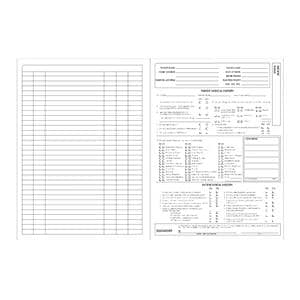 Dental / Medical Dental Chart White 100/Pk