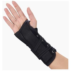 Splint Wrist/Forearm Size Medium Suede Leatherette 8" Right