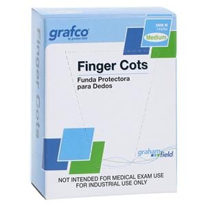 Rubber Finger Cots Medium Off White