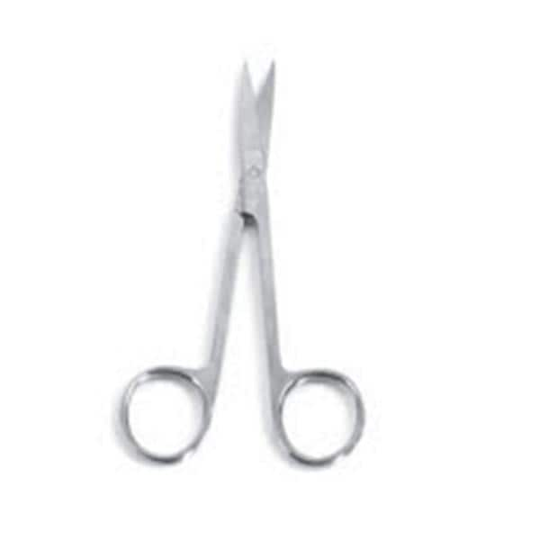 Iris Scissors Straight 4-1/2" Stainless Steel Non-Sterile Ea