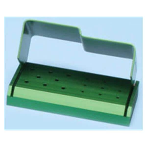 Two Striper Bur Block Aluminum 17 Hole Green Swivel Lid Ea