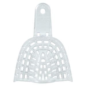 President Disposable Double Arch Impression Tray Perforated 5 Small Upper 12/Bg