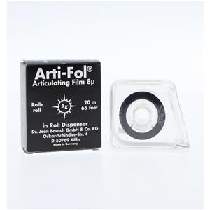 Arti-Fol I Articulating Film Ultra Thin BK-20 Black Single Sided Rl in Dspnsr