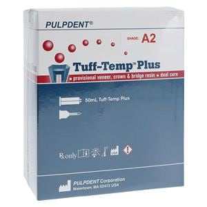 Tuff-Temp Plus Temporary Material 50 mL Shade A2 Cartridge Complete Package