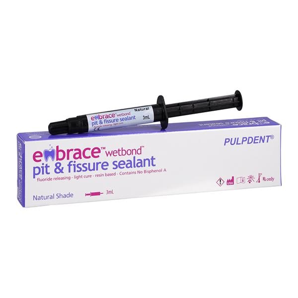 Embrace Wetbond Pit & Fissure Sealant 3 mL Refill Syringe Natural Ea