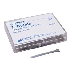 T-Bands Straight Narrow 0.002 in 100/Bx