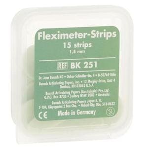 Fleximeter Strips Occlusal Indicator Silicone 1.5 mm Green 15/Pk