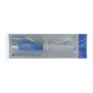 Etch-Rite 38% Phosphoric Acid Syringe Etching Gel 6 mL Syringe Ea