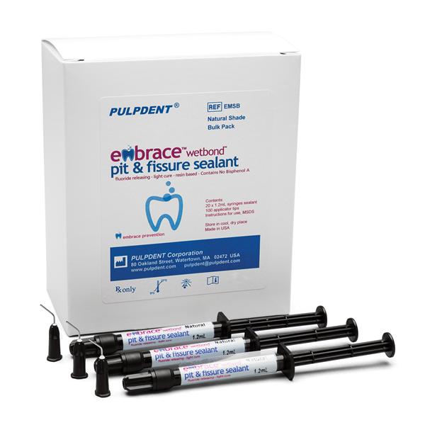 Embrace Wetbond Pit & Fissure Sealant Low Fill 1.2 mL Blk Pkg Off White 20/Bx