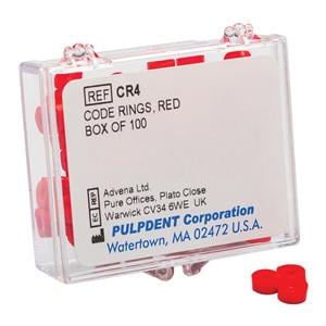 Color Code Rings Red 100/Bx