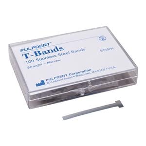 T-Bands Straight Narrow 0.002 in 100/Bx