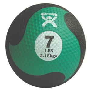 CanDo Medicine Ball Rubber 9" Green Firm 7lb