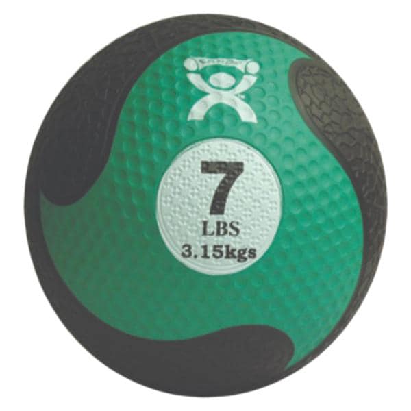 CanDo Medicine Ball Rubber 9" Green Firm 7lb