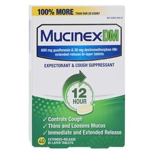 Mucinex DM Tablets 600/30mg Extended Release 40/Bx