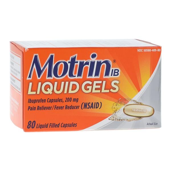 Motrin NSAID Liquid Gel Capsules 200mg 80/Bt, 24 BT/CA