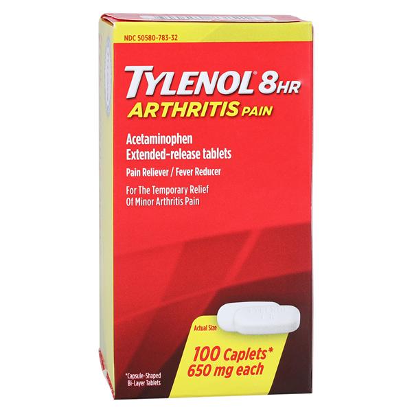 Tylenol 8Hr Arthritis Pain Fever Reducer Caplets 650mg 100/Bt