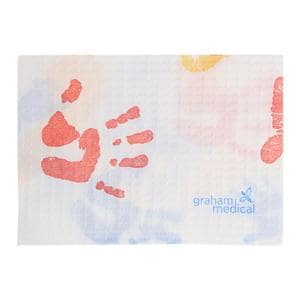 Patient Towel 2 Ply Tissue / Poly 13.5 in x 18 in Tiny Tracks Disposable 500/Ca