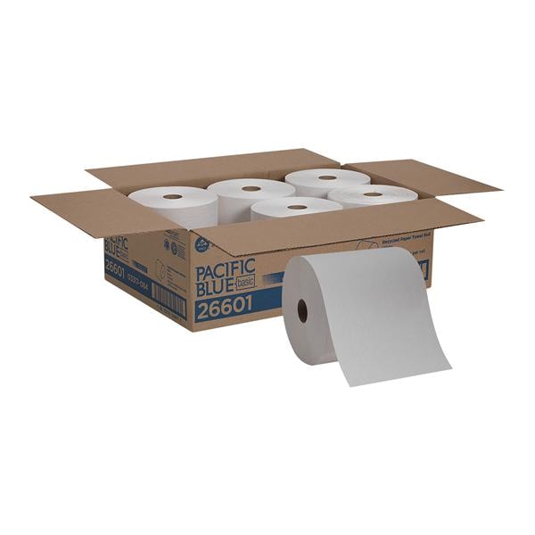 Pacific Blue Basic Paper Towel Roll Dsp Rcycl 1 Ply 7.875 in x 800 in Wt 6/Ca