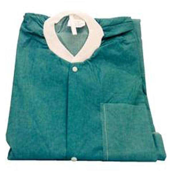 MedFlex Premium Lab Coat Sft Mat Light-Weight & Comfortable 2X Large Teal 10/Pk