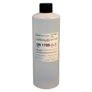 Reagent Hydrochloric Acid Clear Plastic 0.01 Normal 16oz Bottle EA/BT