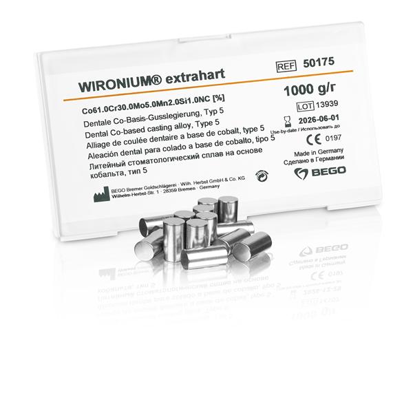 Wironium Extrahart Wironium Extrahart Chrome Cobalt Alloy Ea