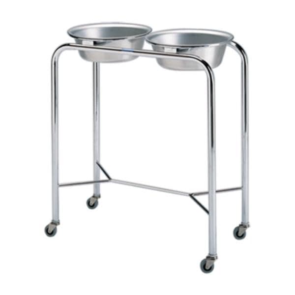 Basin Stand Square Powder Coated Steel Chrome 7qt