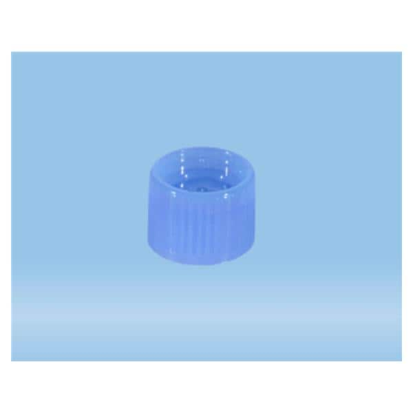 Screw Tube Cap HDPE Blue 100/Pk