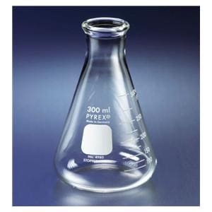 Pyrex Erlenmeyer Flask Borosilicate Glass Assorted Size Narrow Mouth 5/Ca