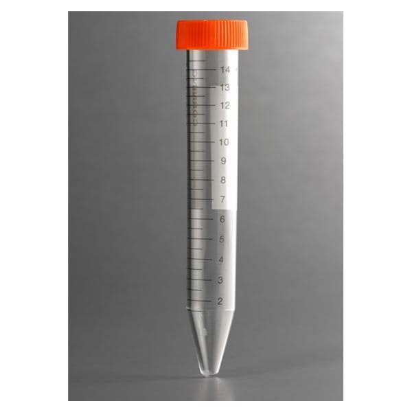 Centrifuge Tube Polypropylene 15mL Sterile 500/Ca