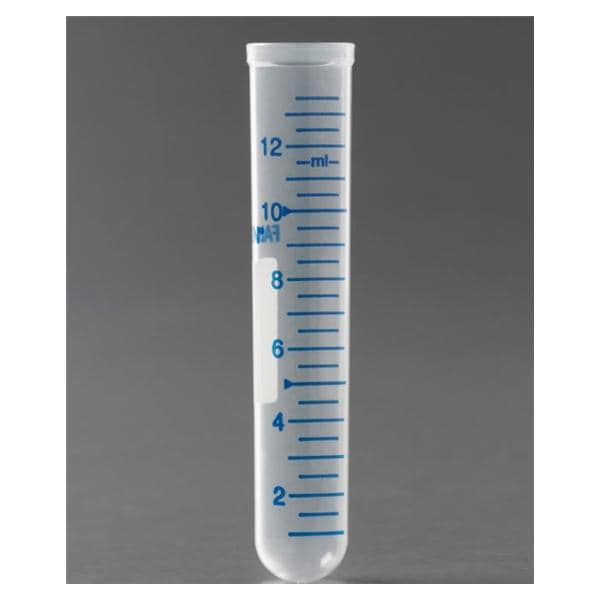 Falcon Test Tube Polypropylene 14mL 17x100mm Sterile 1000/Ca