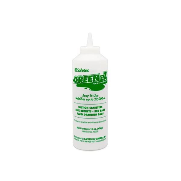 Green-Z Spill Control Solidifier 16oz White <22000cc Ndl Ns Tp Btl 12/Ca