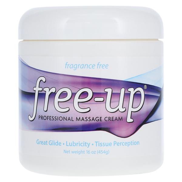 Free Up Massage Cream 16oz Unscented Non-Greasy Body Hypoallergenic Ea