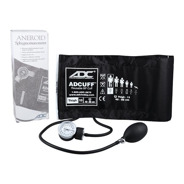 Prosphyg 760 Series Aneroid Sphygmomanometer Size 13 Blk LF Thigh Dl Dspl Ea