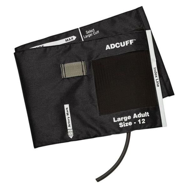 Adcuff Blood Pressure Cuff & Bladder Size 12 Blk LF For Plm Sty Insts Ea