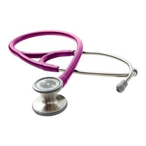 Adscope 601 Cardiology Stethoscope Metalic Rasberry PVC Tubing Ea