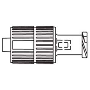 Nu-Site 2-Way Valve Needleless 0.3mL Male/Female Luer Lock 1" 100/Ca