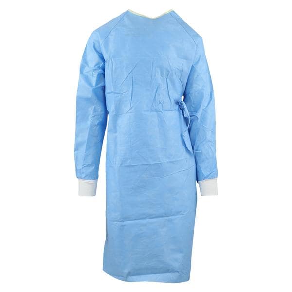 Ultra Non Reinf Surg Gown AAMI Lvl 3 Stndrd / Lrg Blu/Ylw Neckband 32/CA