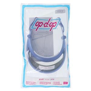 Op-D-Op II Full Face Visor Shield Periwinkle Reusable Frame Ea