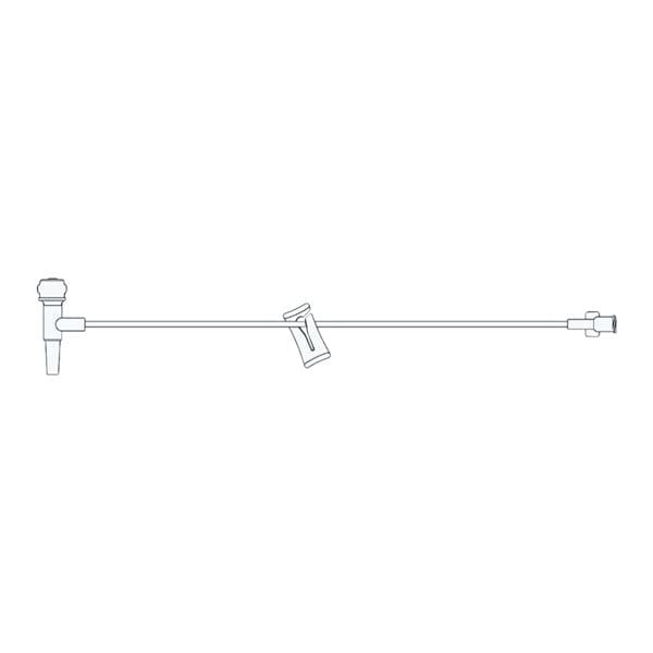 MPS IV Extension Set 38" T-Injection Site F LL Adptr Prmry Infs 50/Ca