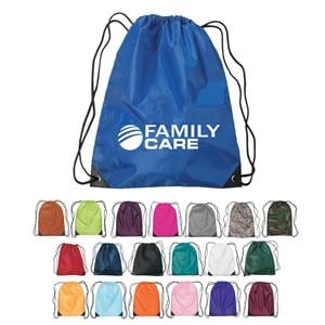 Sports Pack Bag Drawstring Small 14 in x 18 in Soft Plastic Ea