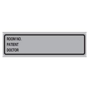 Label Chart Imprinted SILVER 200/RL 200/RL