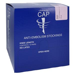 CAP Anti-Embolism Stocking Knee High 2XL Unisex White