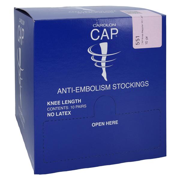 CAP Anti-Embolism Stocking Knee High 2XL Unisex White