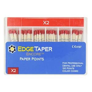 EdgeTaper Encore Paper Points X2 Red 100/Pk