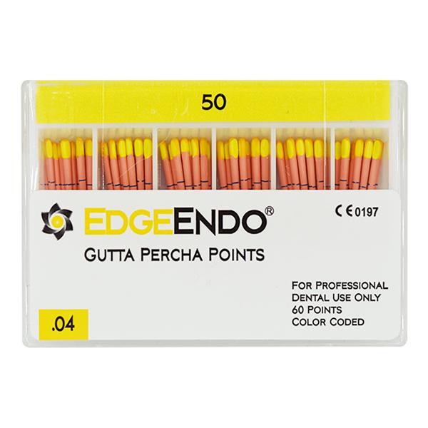 EdgeEndo Gutta Percha Points Size #50 White 60/Pk