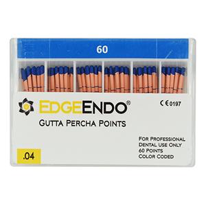 EdgeEndo Gutta Percha Points Size #60 Blue 60/Pk