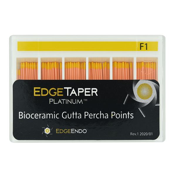 EdgeTaper Platinum Gutta Percha Points F4 Black 60/Pk