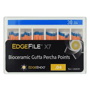 EdgeFile X7 Gutta Percha Points Size #30 Blue 60/Pk