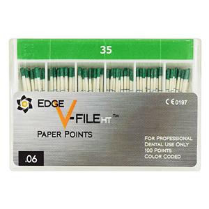 EdgeV-File HT Paper Points Size #35 .06 Green 100/Pk